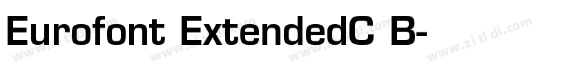 Eurofont ExtendedC B字体转换